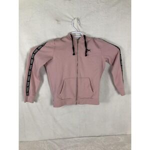 PINK Victoria's Secret Hoodie Teen Womens M Pink Full Zip Hooded Pockets